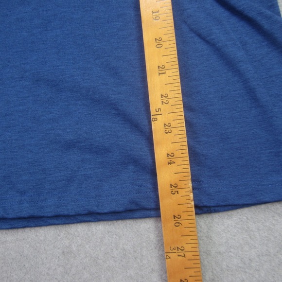 ORVIS Pullover Mens Medium Blue Trout Bum Quarter Zip Stretch Outdoor Golf - Picture 9 of 12